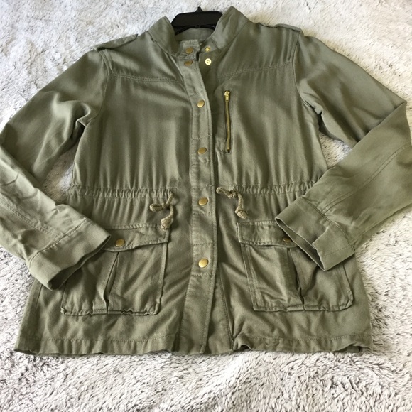 H&M Divided olive army green utility jacket wom 6 - Picture 6 of 13
